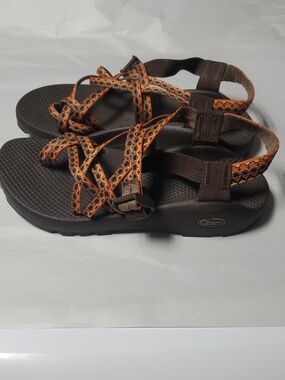 Chaco Womens ZX2 Strappy Geometric Sandals Size 9 Orange Brown Hike Boat Summer